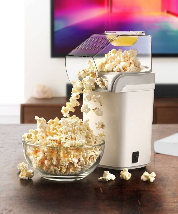 Brentwood Hot Air Popcorn Maker in White