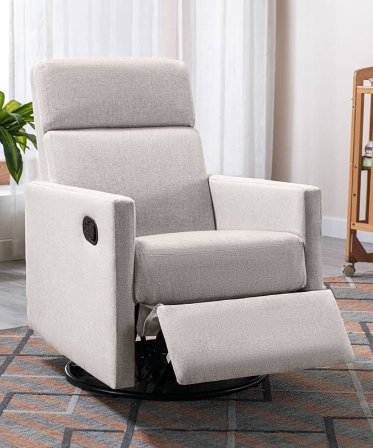 Wood-Framed PU Leather Recliner Chair Adjustable Home Theater Seating with Thick Seat Cushion and Backrest Modern Living Room Recliners 