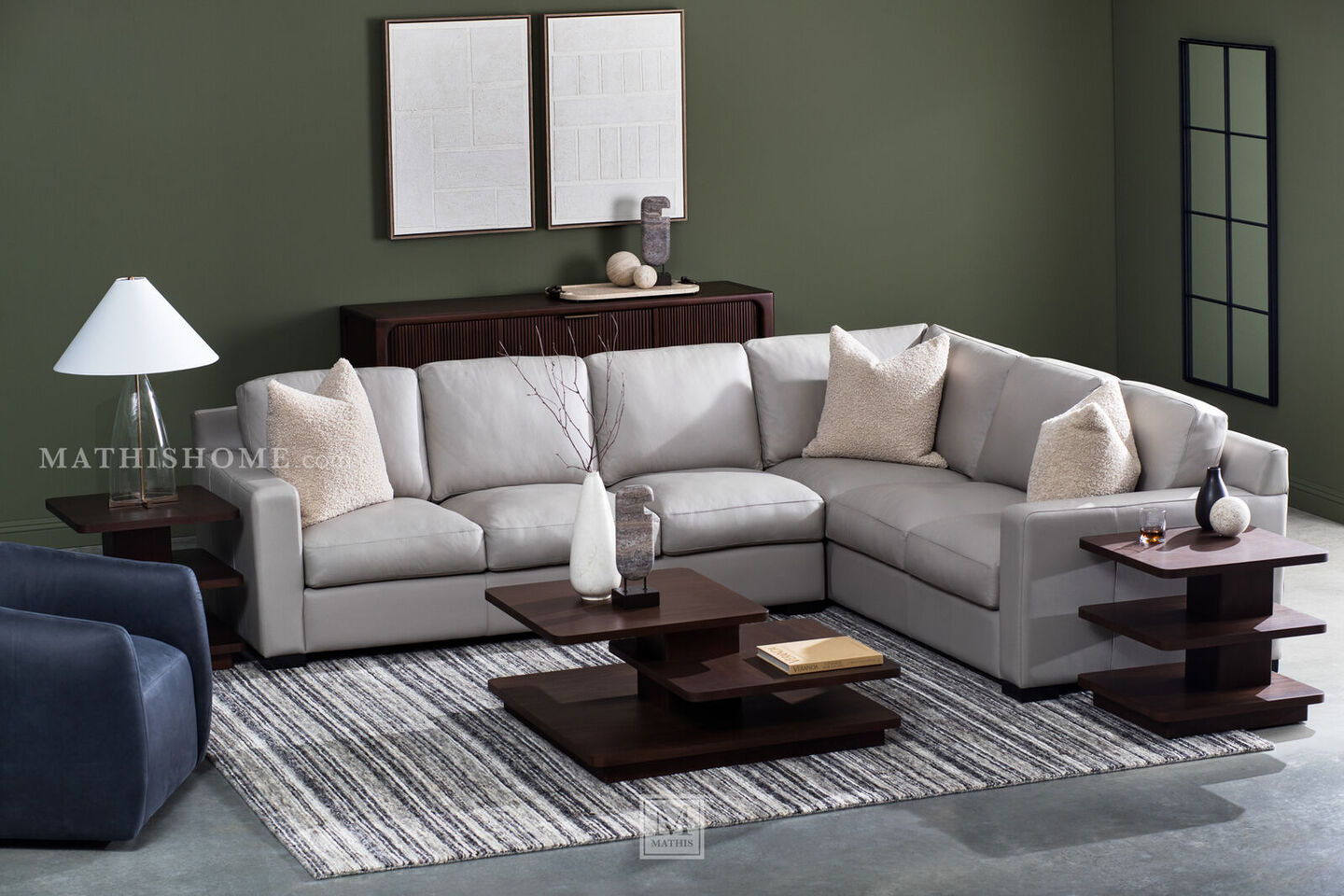 Madison 2-Piece Sectional in Modern Living Room