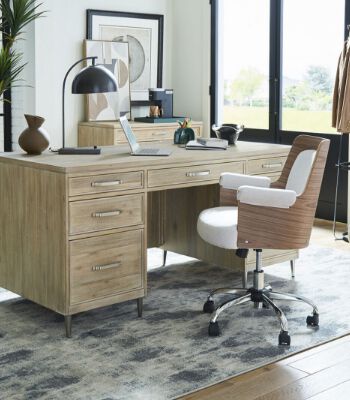 Aspen executive home office desk and premium swivel chair