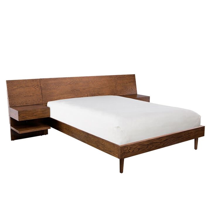 Clark king Bed with 2 Nightstand