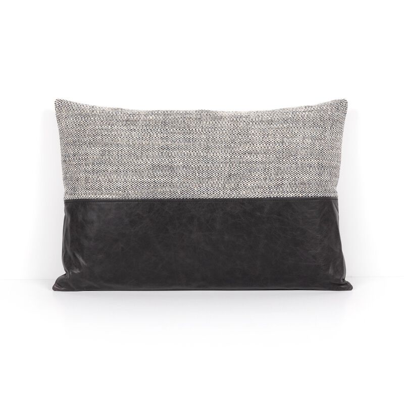 Leather & Linen Pillow