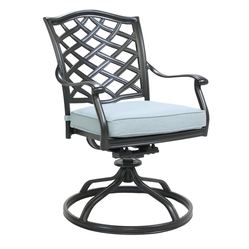 Aluminum Dining Swivel Chair