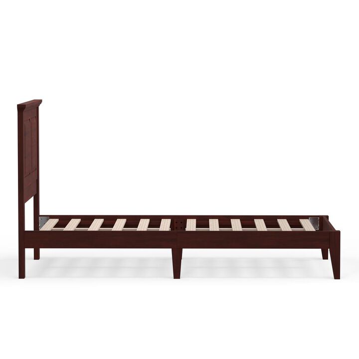 Glenwillow Home Cottage Style Wood Platform Bed in Twin - Cherry