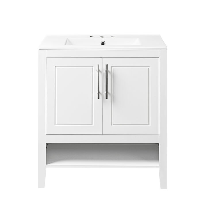 Merax Freestanding 30" Bathroom Furniture Vanity with Sink