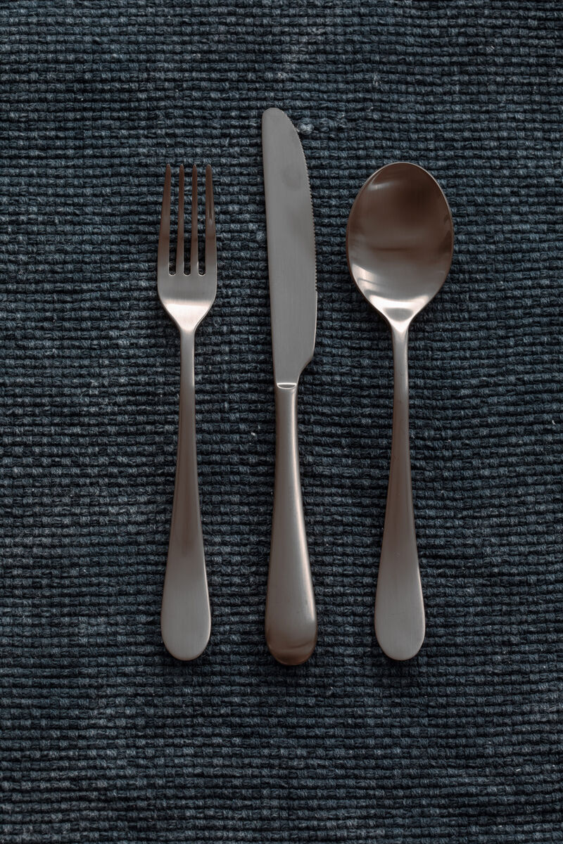 Natura 5-Piece Flatware Set in Ice Black Gold