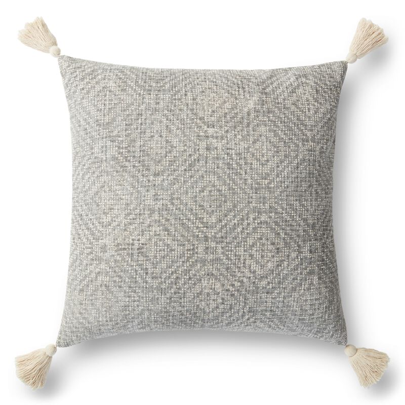 P0621 Lt Grey 22"x22" Poly Pillow