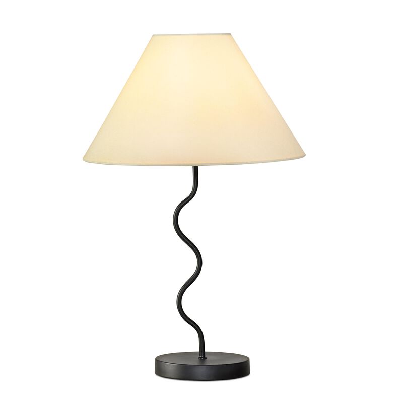 Squiggle LED Table Lamp - Black