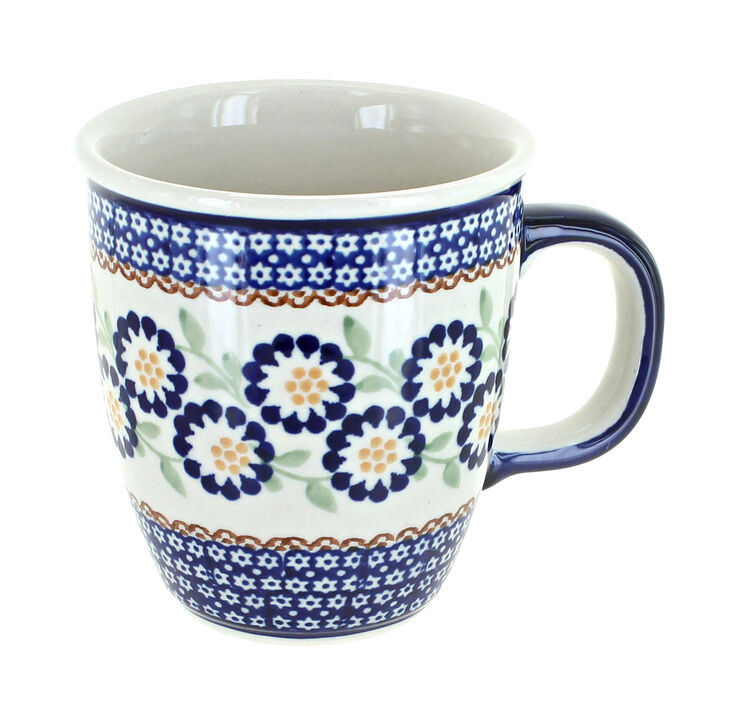 Blue Rose Polish Pottery Festive Fir Coffee Mug