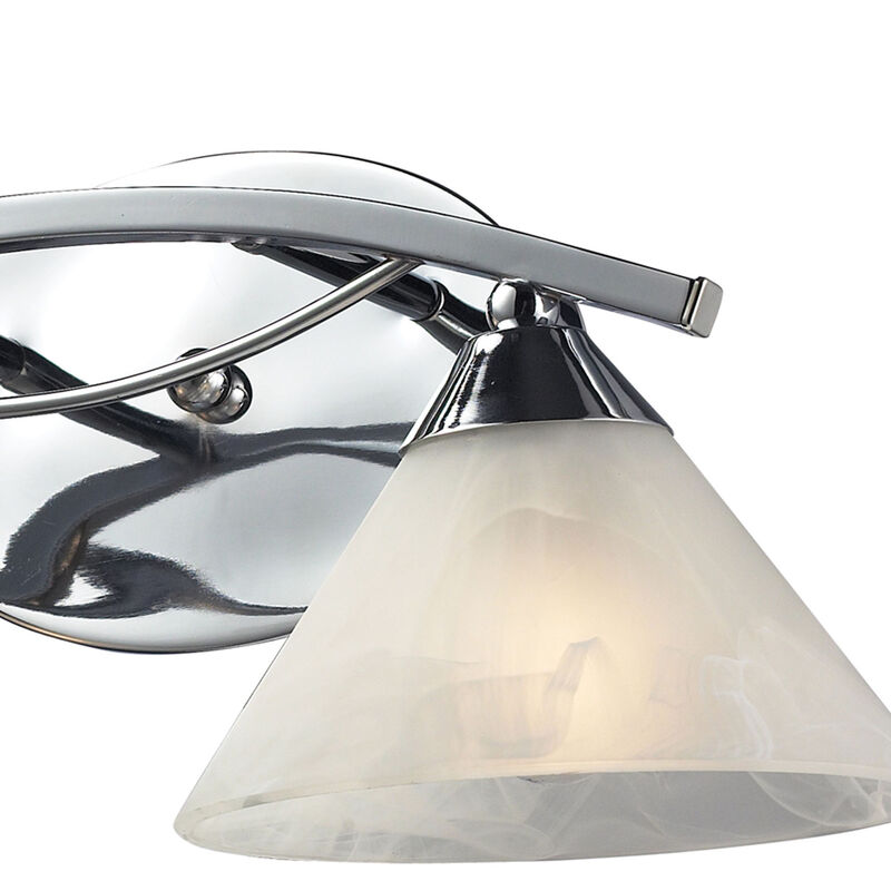 Elysburg 18'' Wide 2-Light Chrome Vanity Light