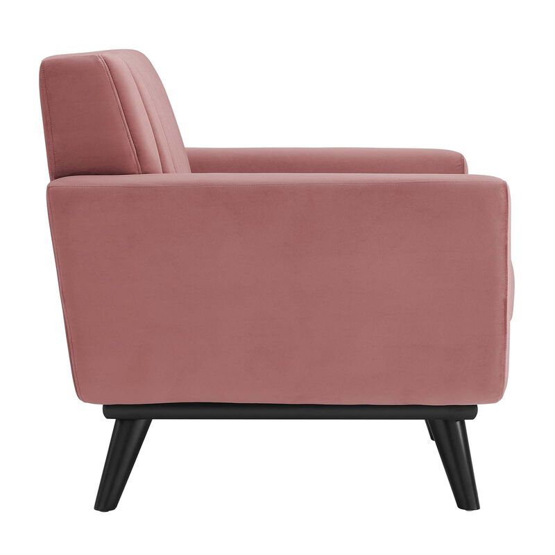 Engage Channel Tufted Performance Velvet Armchair