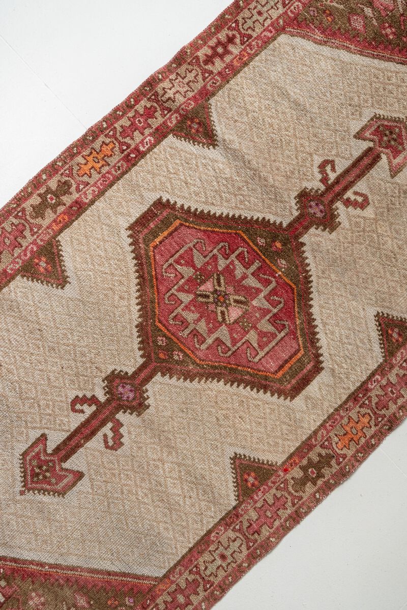 District Loom Antique Persian Serab Camel Hair Runner Rug-Moore