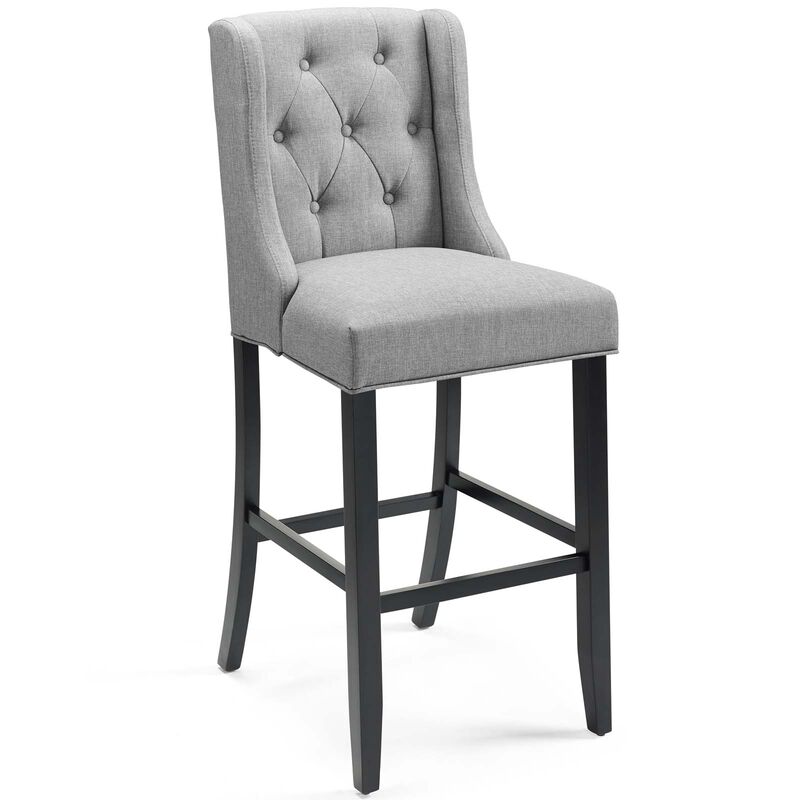 Baronet Bar Stool Upholstered Fabric Set of 2