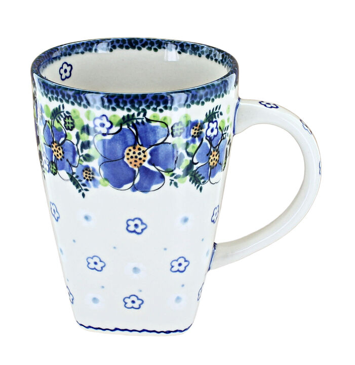 Blue Rose Polish Pottery Morning Medley Large Coffee Mug