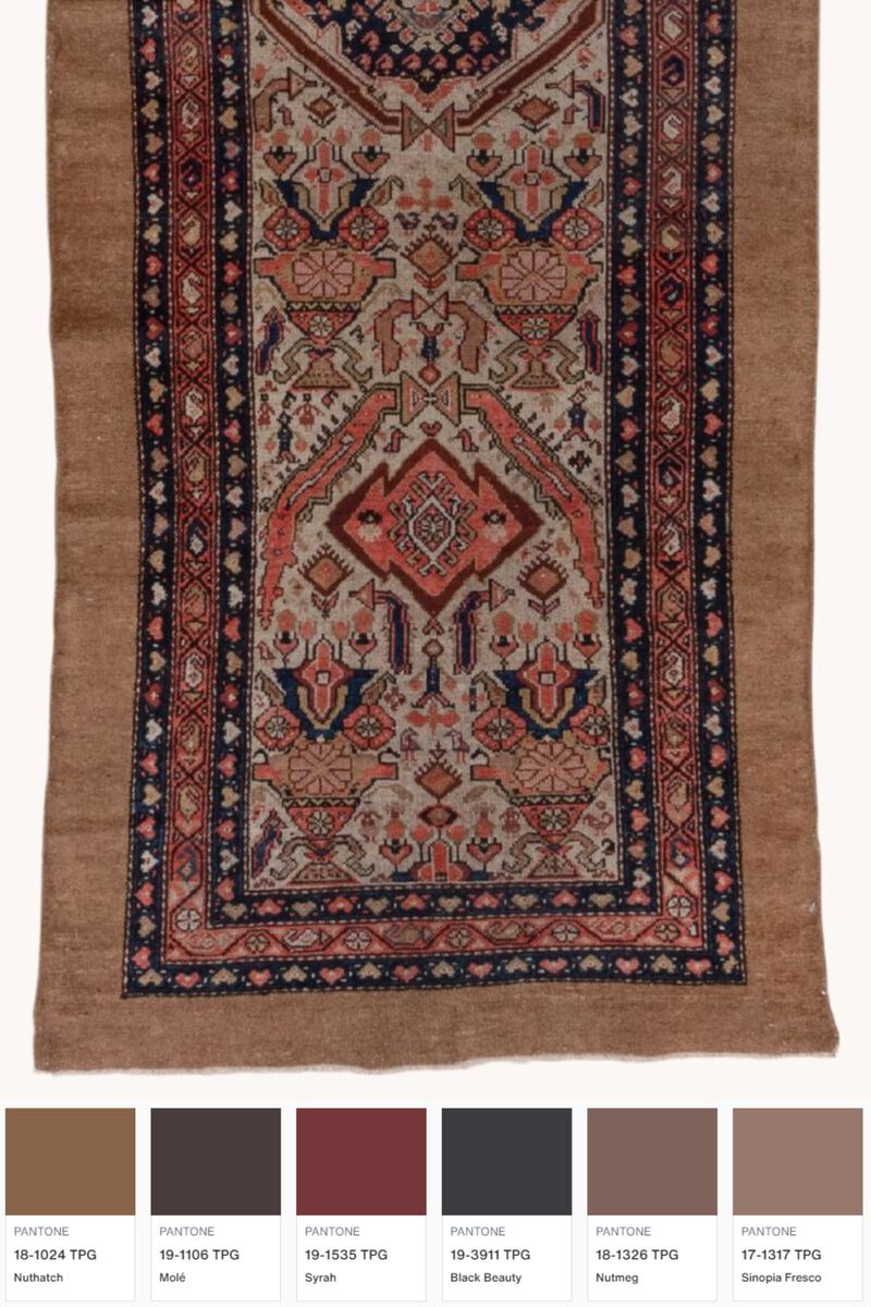 District Loom Antique Cam Hamadan Runner Rug-Boulder