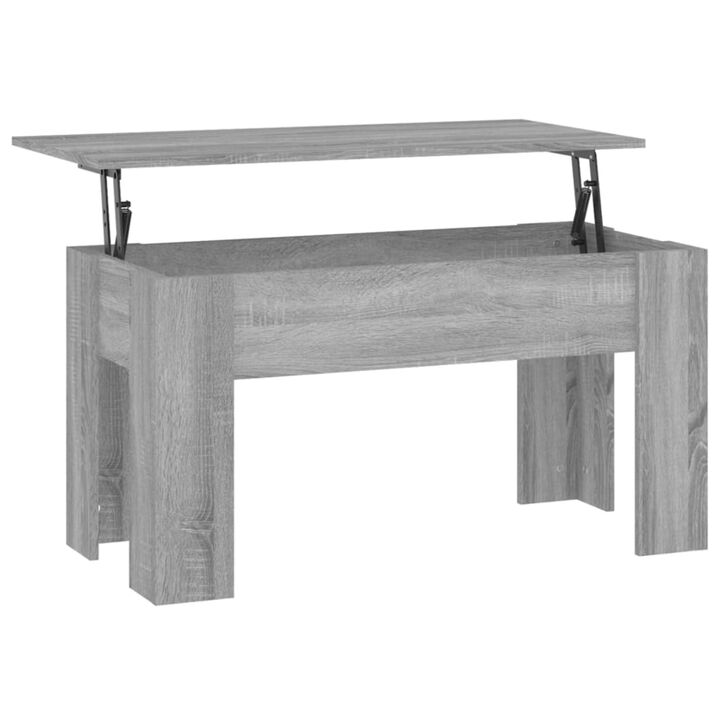 vidaXL Coffee Table Gray Sonoma 39.8"x19.3"x20.5" Engineered Wood