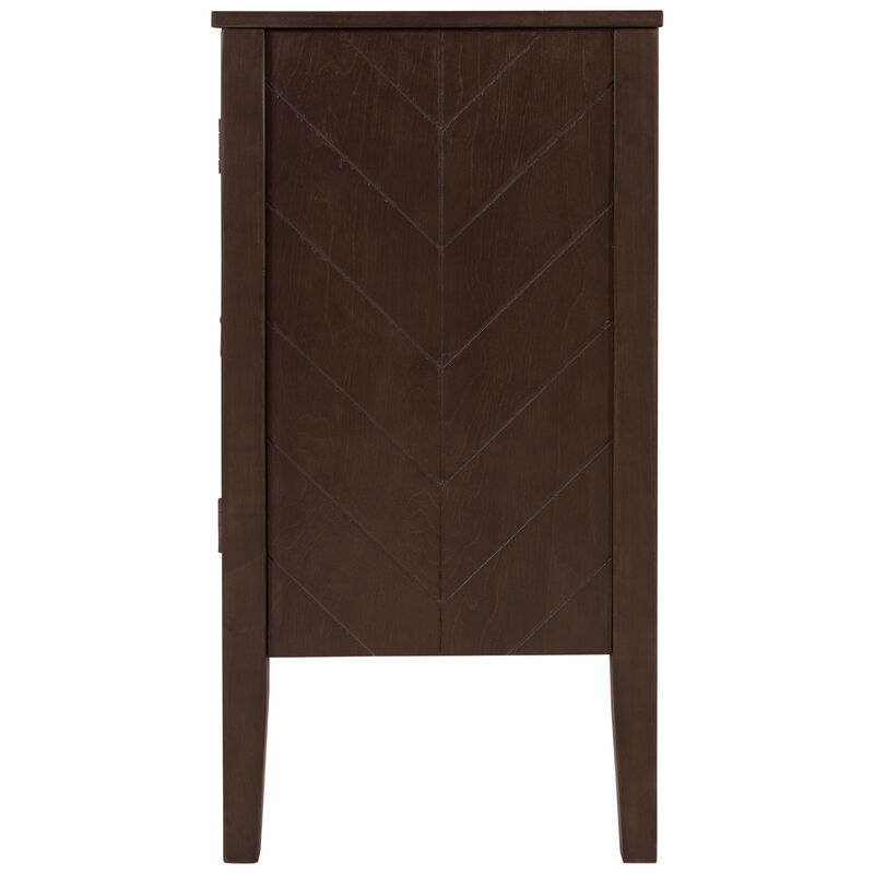 Merax Accent Storage Cabinet Wooden Cabinet with Adjustable Shelf