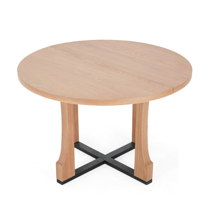 Merax Round Farmhouse Dining Table