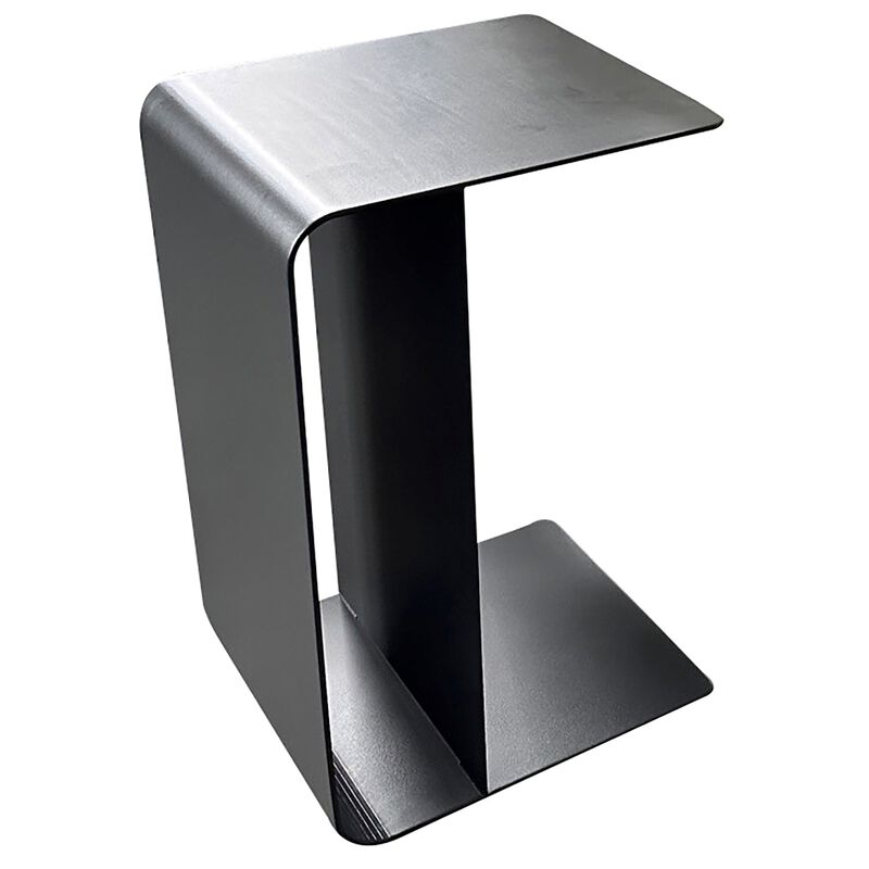 F. Corriveau International - "C" side table for outdoors, Aluminum frame