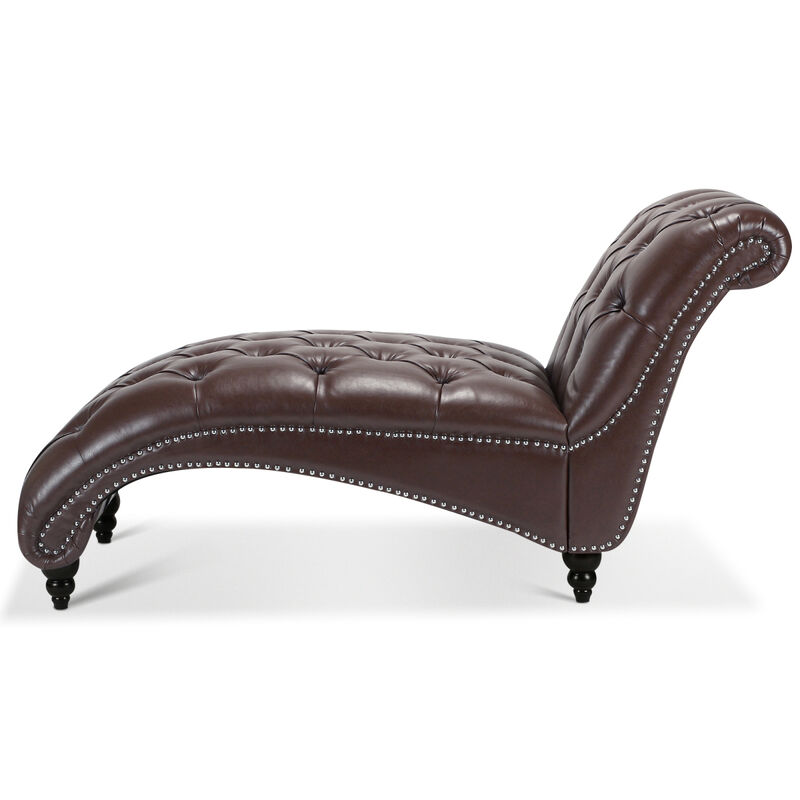 Tufted Armless Chaise Lounge