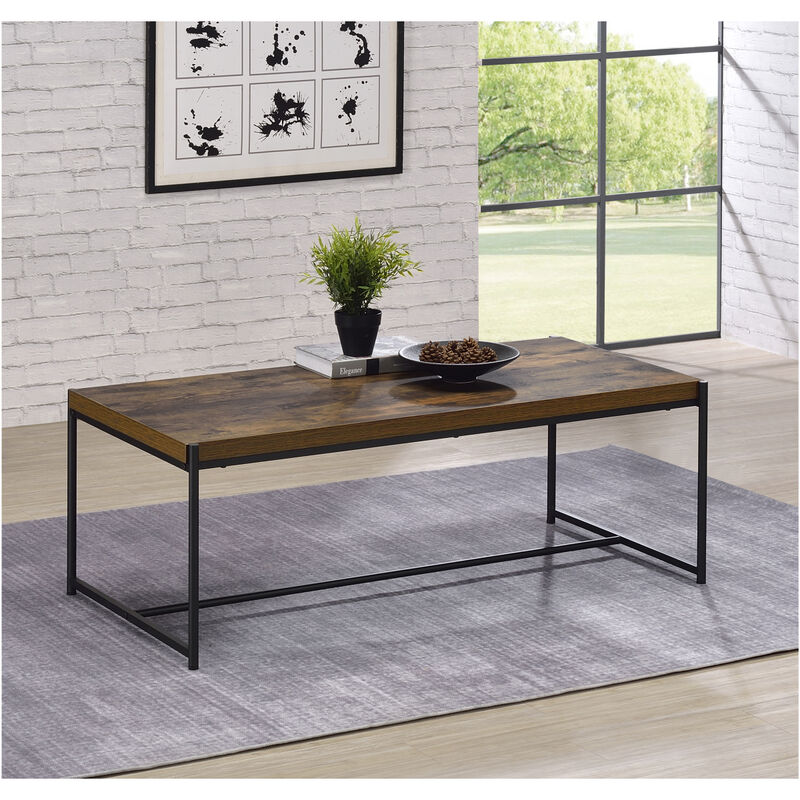 Lennox 3 Piece Brown Coffee and End Table Set