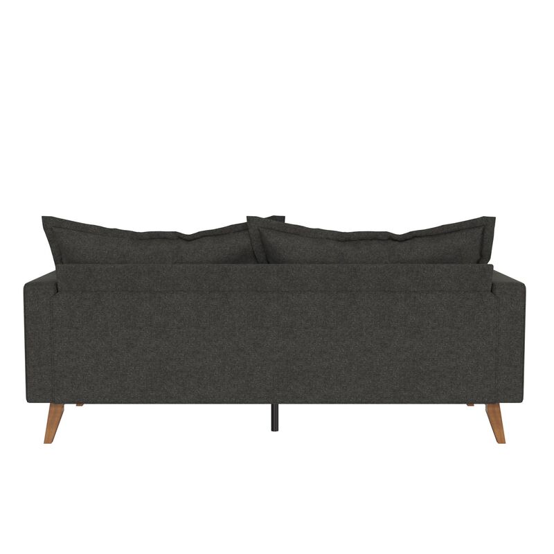 Merrill Pillowback Wood Stretcher Sofa