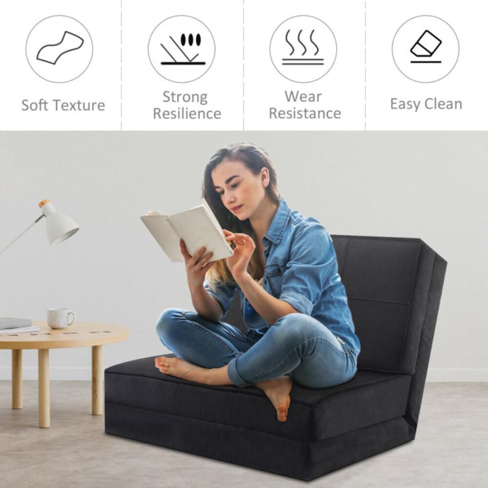 Hivvago Convertible Lounger Folding Sofa Sleeper Bed