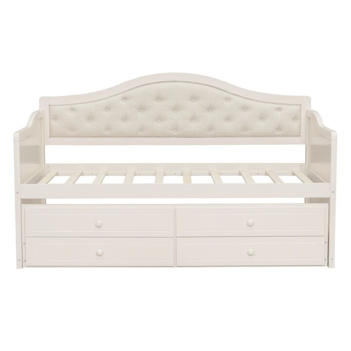 Merax Twin Daybed with Trundle