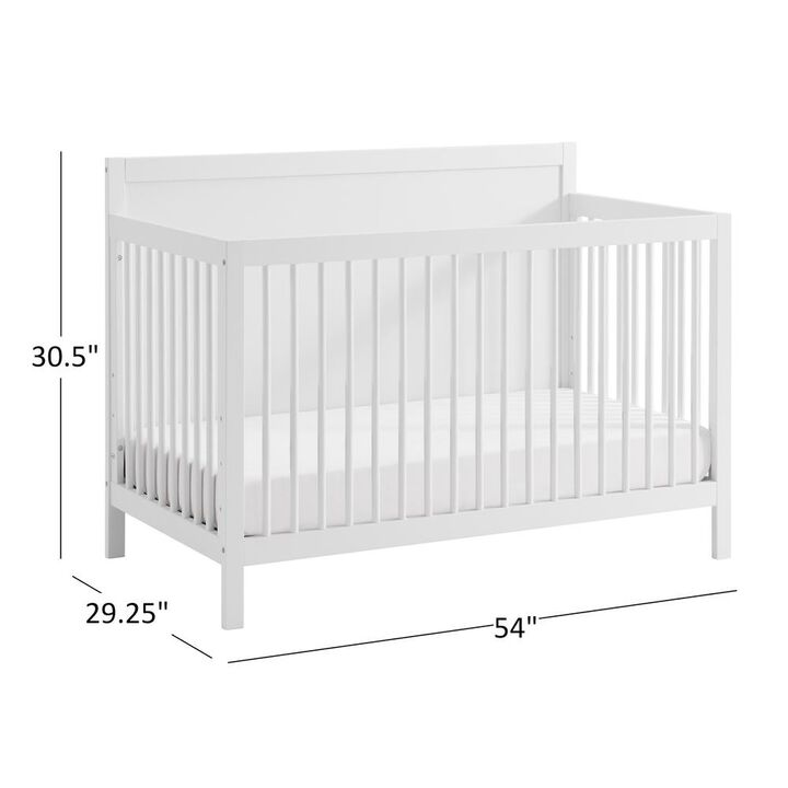Oxford Baby Soho Baby Essential 4 In 1 Panel Crib White