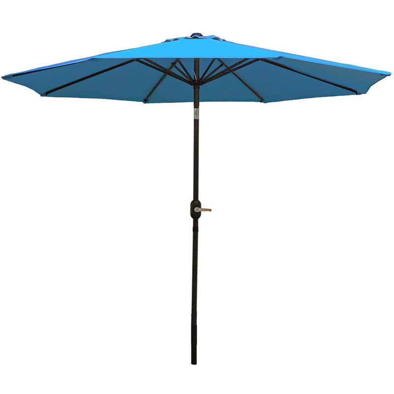 Sunnydaze 9 ft Aluminum Patio Umbrella with Tilt and Crank