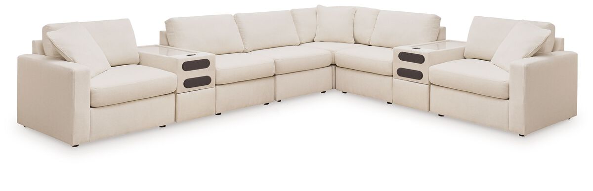 Modmax Oyster 8-Piece Sectional with Audio Consoles