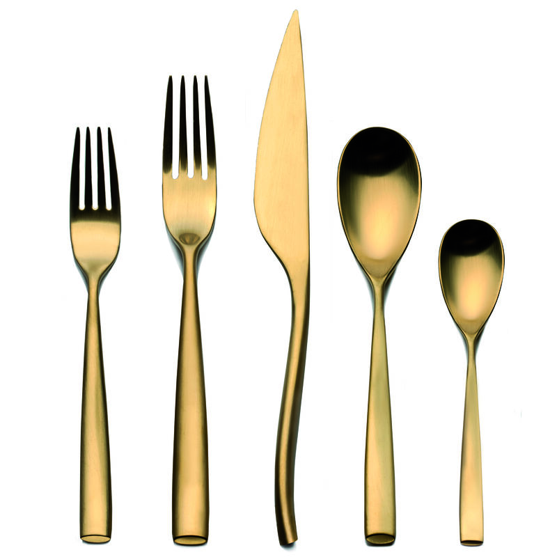 Arte Ice Gold Flatware Set 20 Pieces