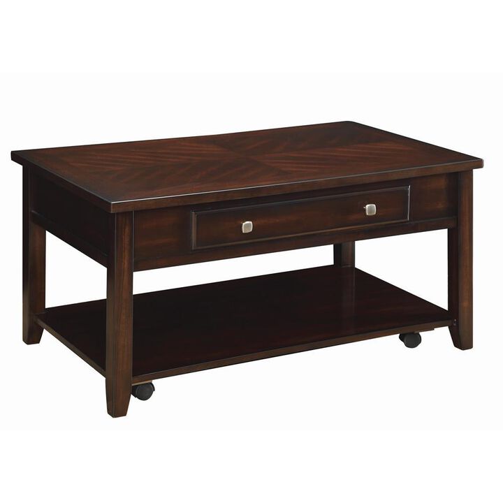 Bradford Rectangular Lift Top Coffee Table Walnut