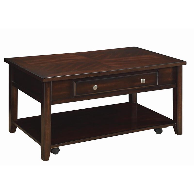 Bradford Rectangular Lift Top Coffee Table Walnut