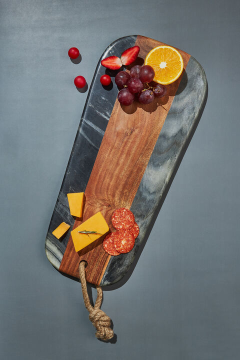 Sulguni Marble & Wood Cutting Board - Gray