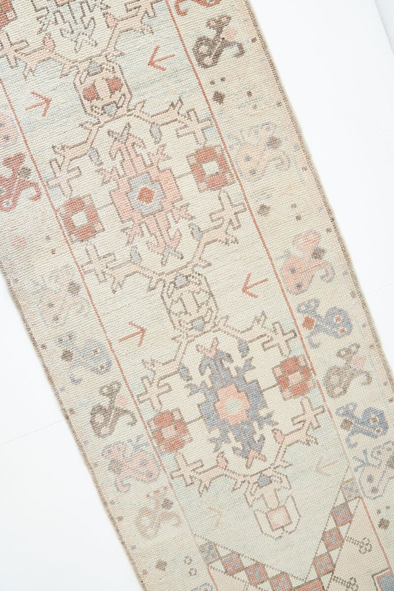 District Loom Vintage Turkish Anatolian Runner Rug No.350