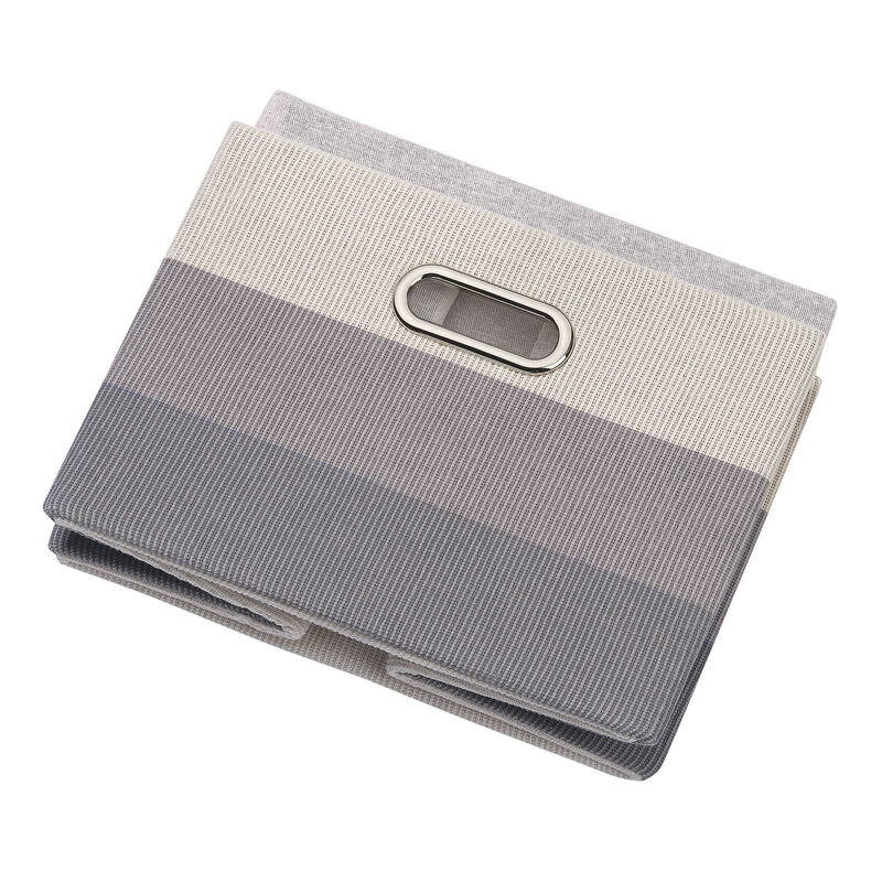 Lambs & Ivy Gray Ombre Foldable/Collapsible Storage Bin/Basket