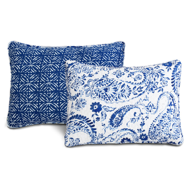 Erindale Quilt Navy/Blue 3Pc Set Full/Queen