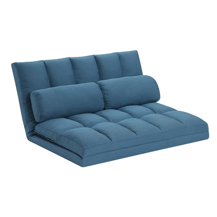 Modern Futon Sleeper Loveseat with Cushions for Small Spaces