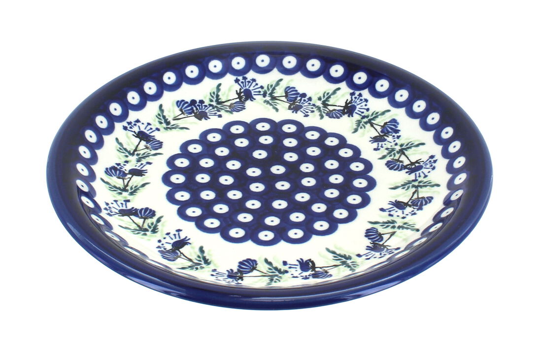 Blue Rose Polish Pottery Sweet Annie Small Dinner Plate