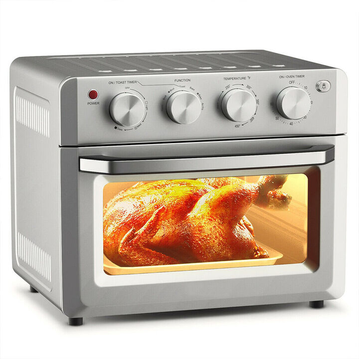 19 Qt Dehydrate Convection Air Fryer Toaster Oven with 5 Accessories