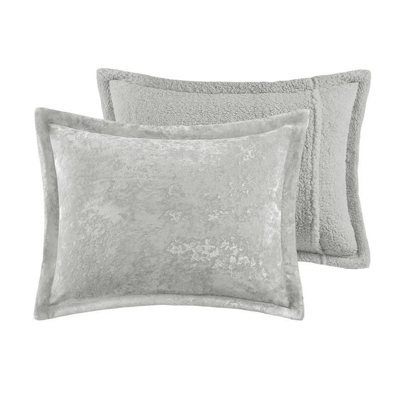 Gracie Mills Graciela Luxe Crushed Velvet Reversible Comforter Set