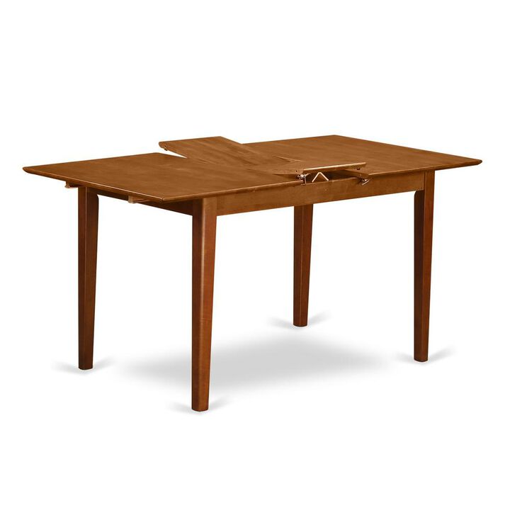 East West Furniture Picasso  Table  32  in  x  60in  with  12  in  butterfly  leaf