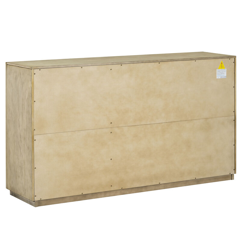Merax 3-Door Large Storage Retro Sideboard