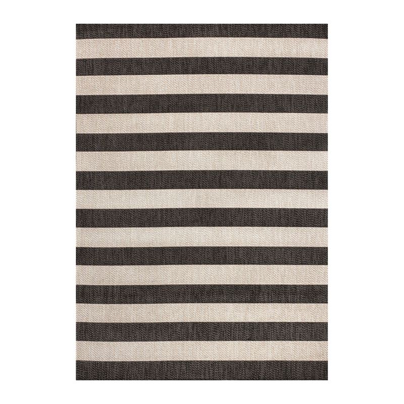 Negril Two Tone Wide Stripe Indoor/Outdoor Area Rug