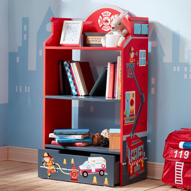 Fantasy Fields - Toy Furniture -Little Fire Fighters Bookshelf