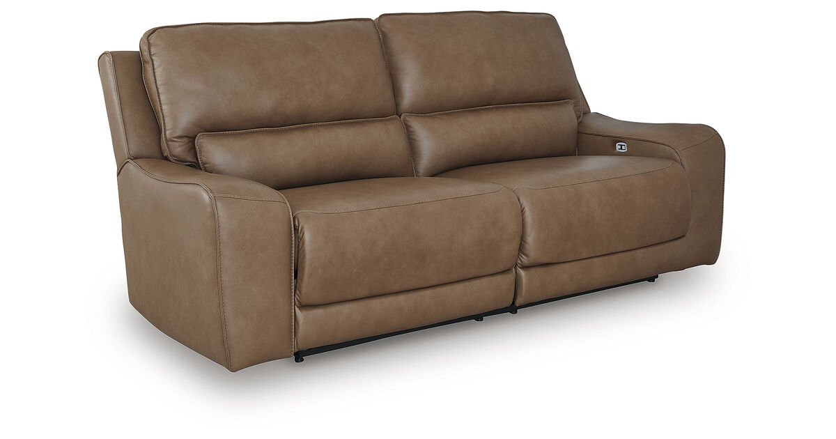 Silverbrooke Dual Power Leather Reclining Sofa