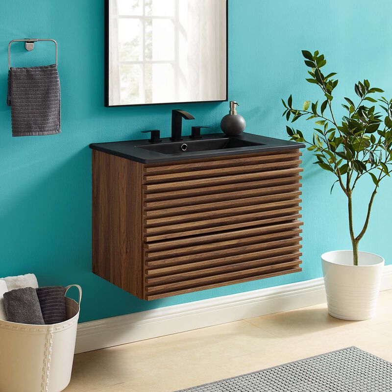 Render 30" Wall-Mount Bathroom Vanity