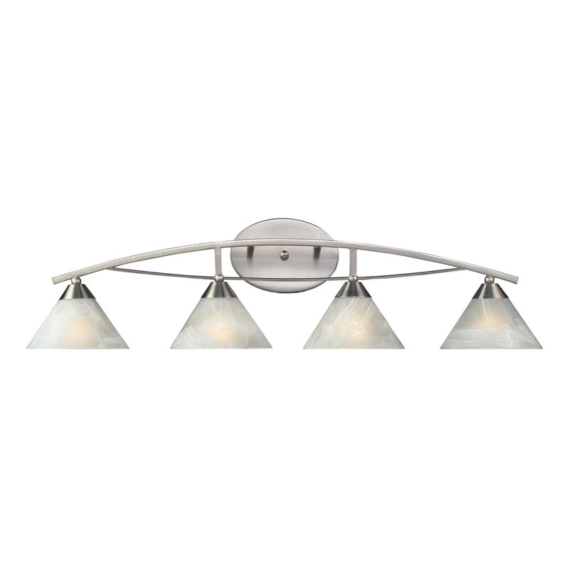 Elysburg 36'' Wide 4-Light Silver Vanity Light