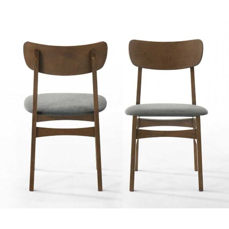Castillo Modern Grey Side Dining Chair (Set of 2)